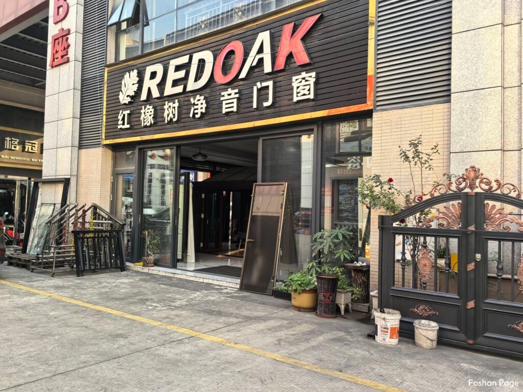 REDOAK doors and windows supplier in Foshan Huada Market